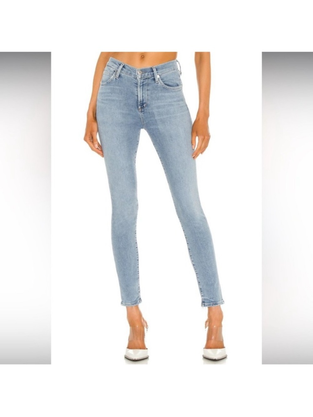 Citizens of Humanity Rocket Ankle Mid-rise Skinny Jeans - Dark Blue